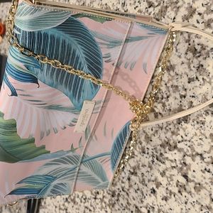 Spartina 449 purse. Pink and green. Gold strap